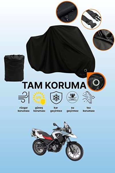 dokaca Black Lock Compatible Bmw g 650 Gs Compatible Motorcycle Tarpaulin, Pr...
