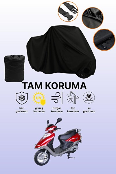 dokaca غطاء محرك متوافق مع أورورا فيستا 50 باللون الأسود، غطاء واقي، غطاء للد...