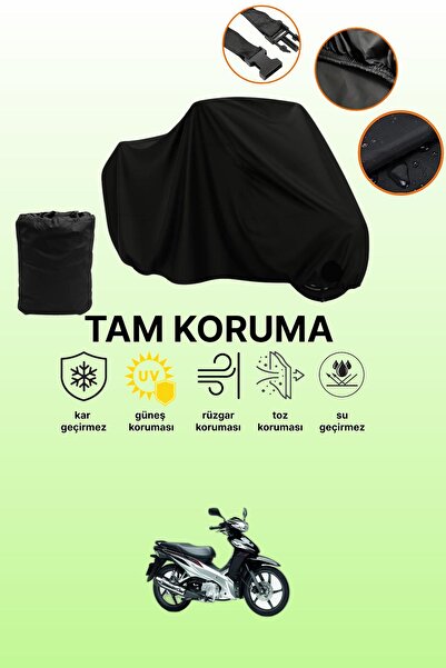 dokaca غطاء محرك متوافق مع هوندا ويف 110 باللون الأسود، غطاء واقي، غطاء للدراجات النارية