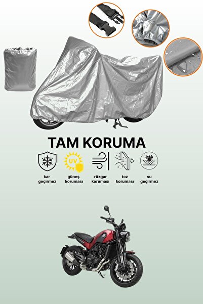 dokaca حقيبة خلفية رمادية اللون وقماش دراجة نارية متوافق مع بينيلي ليونشينو