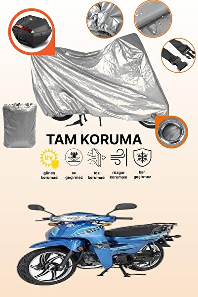 dokaca Gray Lock and Rear Bag Compatible Bisan Shoppy 50 Compatible Motorcycl...