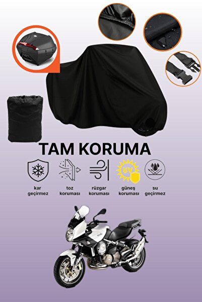 dokaca Black Rear Bag Compatible Aprilia Mana 850 Gt Abs Compatible Motorcycl...