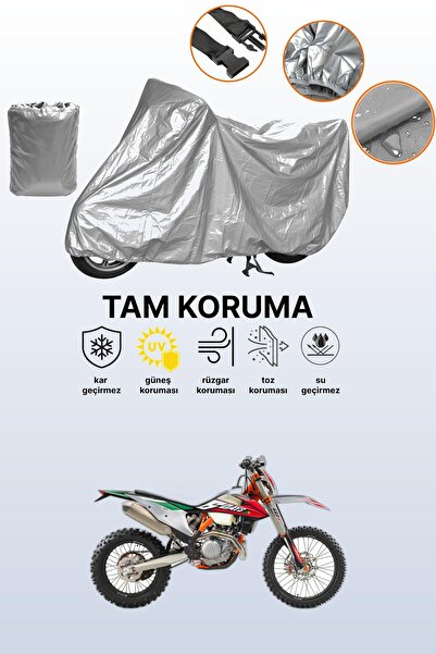 dokaca غطاء دراجة نارية رمادي متوافق مع KTM 500 EXC، غطاء واقي، غطاء للمحرك