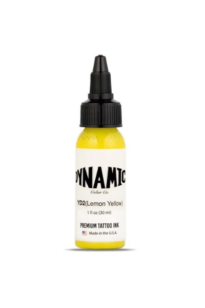 Dynamic Lemon Yellow 1oz/30ml Limon Sarısı Dövme Boyası