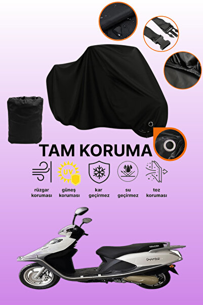 dokaca غطاء دراجة نارية متوافق مع Black Lock Falcon Guppi 110، غطاء واقي
