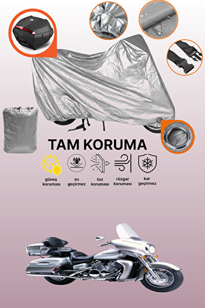 dokaca غطاء حماية رمادي اللون متوافق مع ياماها فينتشر رويال، غطاء حماية للدراجات النارية