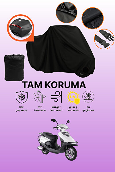 dokaca Black Rear Bag Compatible Kuba Zenzero Compatible Motorcycle Tarpaulin...