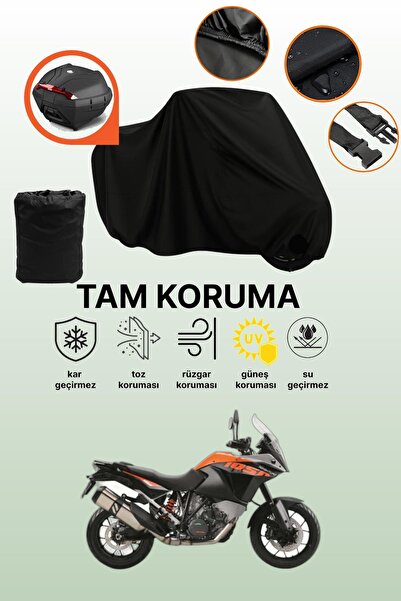 dokaca حقيبة خلفية سوداء متوافقة مع KTM 1050 Adventure، غطاء دراجة نارية متوا...