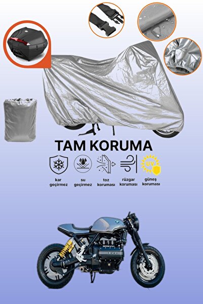 dokaca Gray Rear Bag Compatible Bmw K 1100 Lt Compatible Motorcycle Tarpaulin...