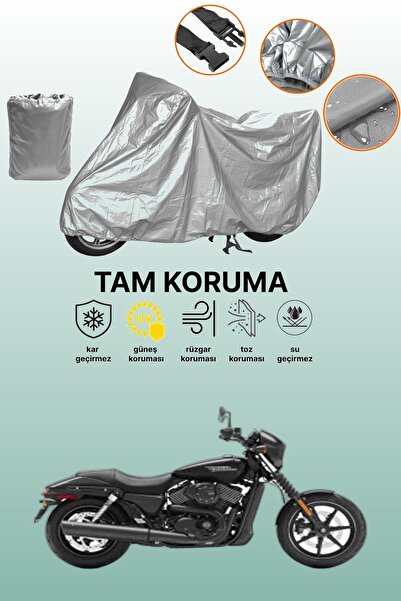 dokaca غطاء دراجة نارية رمادي اللون متوافق مع هارلي-ديفيدسون ستريت 750، غطاء ...