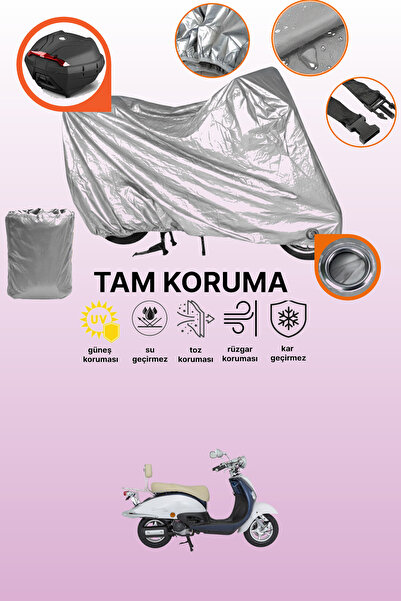 dokaca Gray Rear Bag and Lock Compatible Mondial 50 Znu Ec Compatible Motorcy...