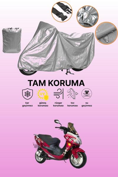 dokaca غطاء دراجة نارية متوافق مع Gray Kanuni Storm 150، غطاء واقي، غطاء محرك