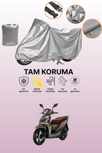 dokaca Gray Sym Symphony St 200I Abs Compatible Motorcycle Cover, Protective ...