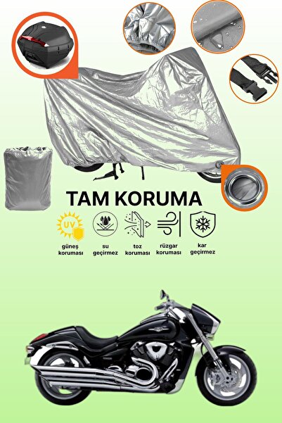 dokaca غطاء حماية رمادي اللون متوافق مع دراجة نارية سوزوكي VZR 1800 إنترودر، ...