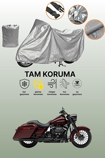 dokaca غطاء دراجة نارية رمادي اللون من هارلي ديفيدسون رود كينج سبيشال، غطاء و...