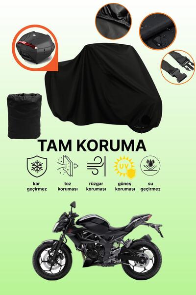dokaca Black Rear Bag Compatible Kawasaki Z 250Sl Compatible Motorcycle Tarpa...