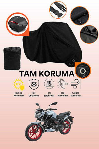 dokaca غطاء دراجة نارية متوافق مع TVS Raider 125، غطاء واقي أسود متوافق مع ال...