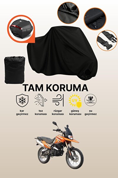 dokaca حقيبة خلفية سوداء متوافقة مع غطاء دراجة نارية متوافق مع كاديرا KD-250G...
