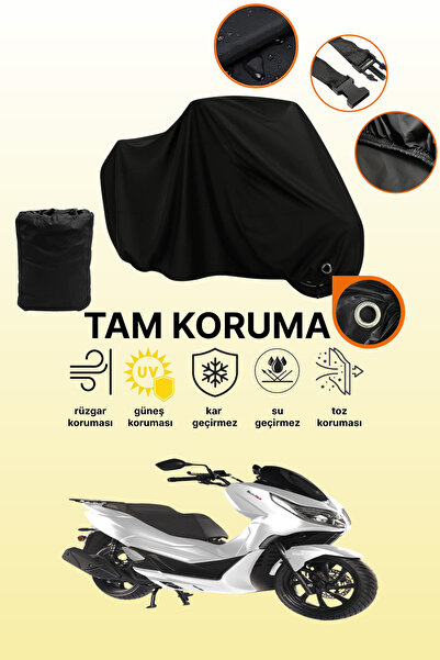 dokaca Black Lock Compatible Motolux Mcx 125 Compatible Motorcycle Tarpaulin,...