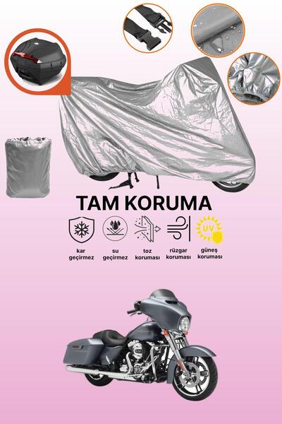 dokaca حقيبة خلفية رمادية متوافقة مع مظلة المحرك المتوافقة مع هارلي ديفيدسون ...