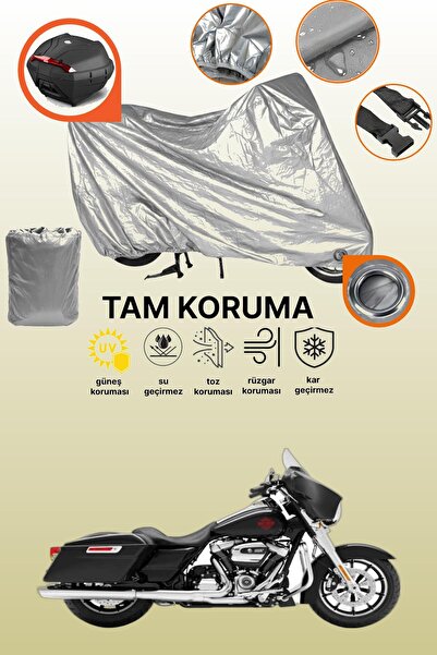 dokaca حقيبة خلفية وقفل رمادي متوافقة مع دراجة هارلي ديفيدسون إلكترا جلايد ست...