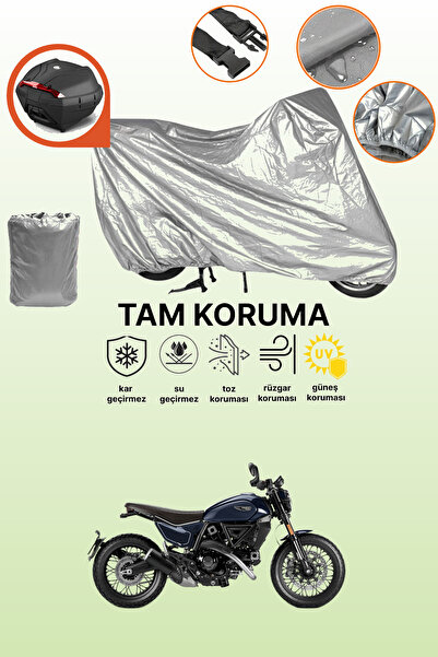 dokaca Gray Rear Bag Compatible Ducati Scrambler Nightshift Compatible Motorc...