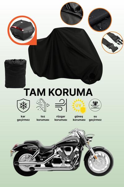 dokaca Black Rear Bag Compatible Honda Vf 750 C Magna Compatible Motorcycle T...