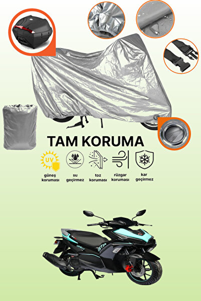 dokaca Gray Lock and Tail Bag Compatible Motolux Ist 34 Compatible Motorcycle...