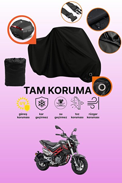 dokaca حقيبة خلفية سوداء متوافقة مع Benelli TNT 125، غطاء دراجة نارية متوافق،...