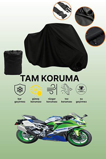 dokaca حقيبة خلفية سوداء وقفل غير متوافقة مع كاواساكي نينجا ZX-4RR 40. قماش د...