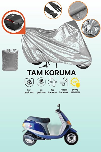 dokaca حقيبة خلفية رمادية متوافقة مع بياجيو سفيرا 80، غطاء واقي للدراجة النارية