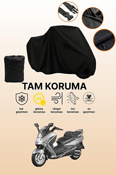 dokaca Black Tail Bag and Lock Non-Matching Sym Gts 250 Compatible Motorcycle...