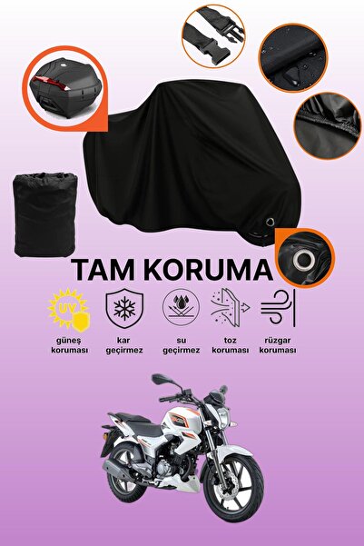 dokaca Black Lock and Tail Bag Compatible Rks Titanic 150-S Compatible Motorc...