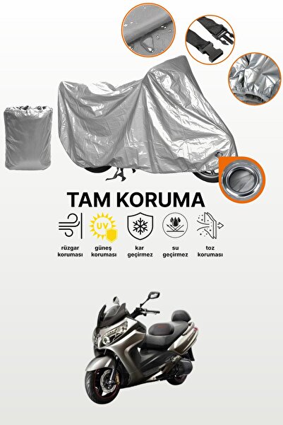 dokaca Gray Lock Compatible Sym Maxsym 600I Abs Compatible Motorcycle Tarpaul...