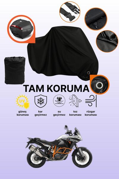 dokaca حقيبة خلفية سوداء متوافقة مع KTM 1190 Adventure R، غطاء دراجة نارية مت...