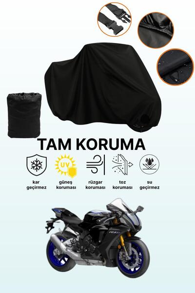 dokaca غطاء محرك ياماها YZF R1M أسود متوافق، غطاء واقي، غطاء للدراجات النارية