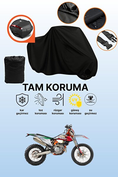 dokaca حقيبة خلفية سوداء متوافقة مع KTM 500 EXC، غطاء دراجة نارية متوافق، غطا...