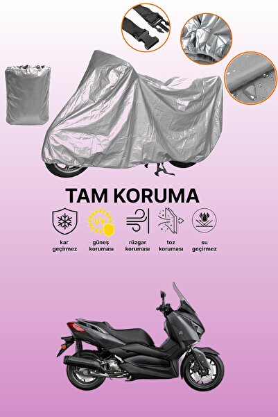 dokaca Gray Yamaha X-Max 125 Iron Max Abs Compatible Motorcycle Cover, Protec...