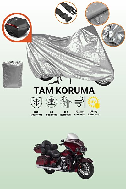 dokaca حقيبة خلفية رمادية متوافقة مع هارلي ديفيدسون CVO Ultra Limited، غطاء و...