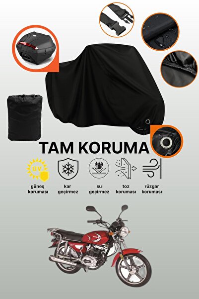 dokaca Black Lock and Tail Bag Compatible Bisan Toprak Wrc 125 Compatible Mot...