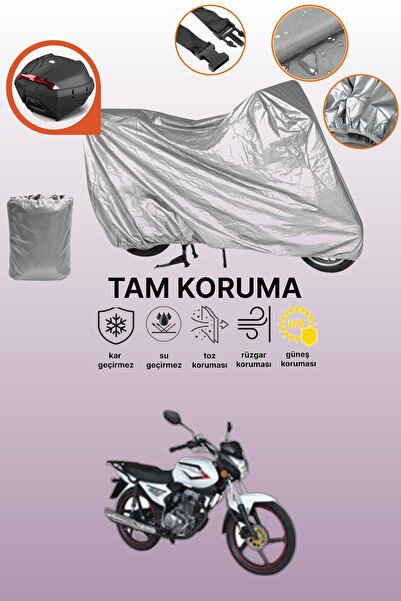 dokaca حقيبة خلفية رمادية متوافقة مع Kuba XCG 100/150، غطاء واقي للدراجة النارية