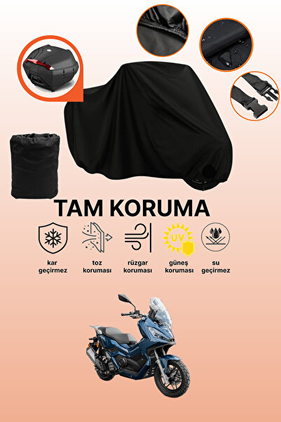 dokaca حقيبة خلفية سوداء متوافقة مع يوكي إكس واي 125، غطاء دراجة نارية متوافق...