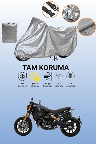 dokaca غطاء دراجة نارية رمادي اللون من دوكاتي سكرامبلر 1100 سبورت برو، غطاء و...