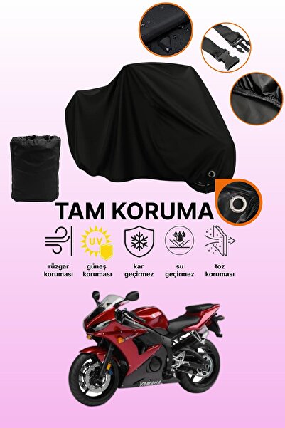 dokaca قماش دراجة نارية متوافق مع ياماها YZF R6s متوافق مع قفل أسود