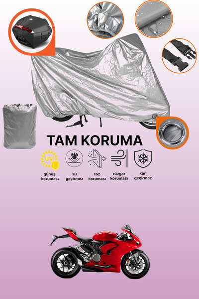 dokaca غطاء دراجة نارية متوافق مع دوكاتي بانيجالي V2، غطاء حماية، متوافق مع الغطاء الرمادي والشنطة الخلفية