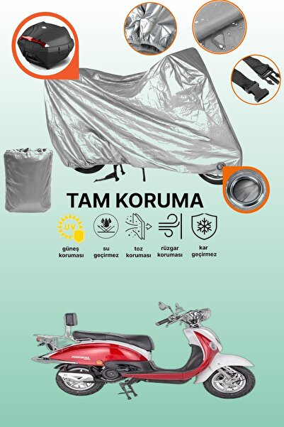 dokaca Gray Tail Bag and Lock Compatible Mondial 125 Zn Compatible Motorcycle...