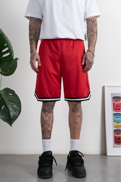 UKHWD SUPPLY Kırmızı DryTech Erkek Basketbol Şort UK1126KZ