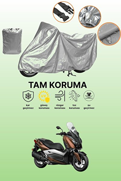 dokaca Gray Yamaha X-Max 300 Abs Compatible Motorcycle Cover, Protective Cove...