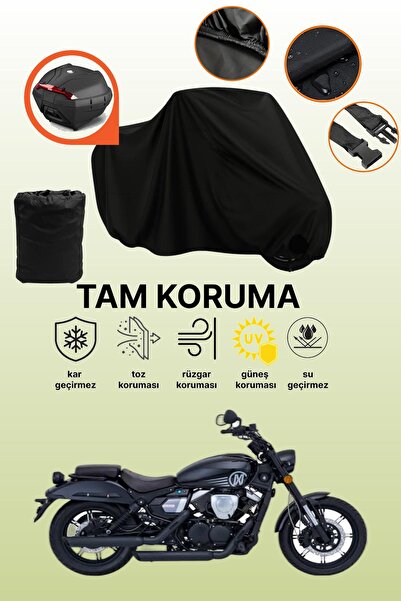 dokaca Black Rear Bag Compatible Mondial 250 Nevada Compatible Motorcycle Tar...