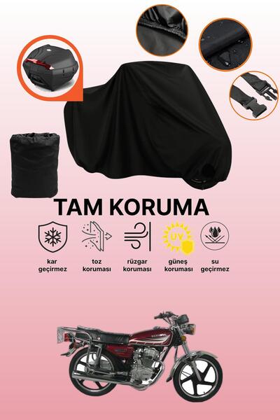 dokaca حقيبة خلفية سوداء متوافقة مع كينج موتور KR-100-2، غطاء واقي للدراجات ا...